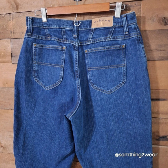 VINTAGE 90'S LEE Riders Straight Leg High Rise Jeans SZ 14 - Picture 8 of 10